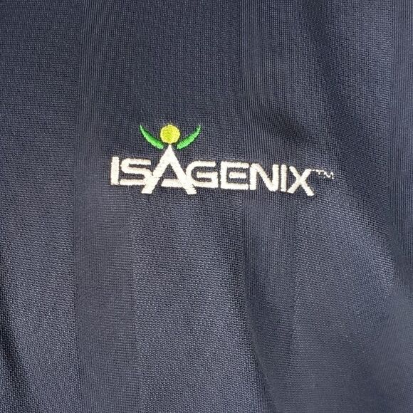 ISAGENIX Navy Polo Medium - Picture 2 of 4